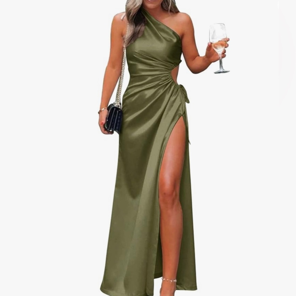 Prettygarden satin Maxi cocktail dress size L